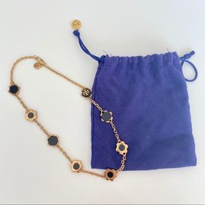 Tory Burch Black and Gold Necklace